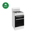 Westinghouse 540mm White freestanding LPGas oven and LPGas cooktop WLG512WCLP