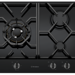 Westinghouse 600mm 3 burner black ceramic glass Natural Gas cooktop WHG639BD  