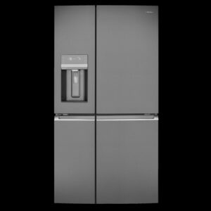 Westinghouse 609L dark stainless steel French quad door fridge WQE6870BA