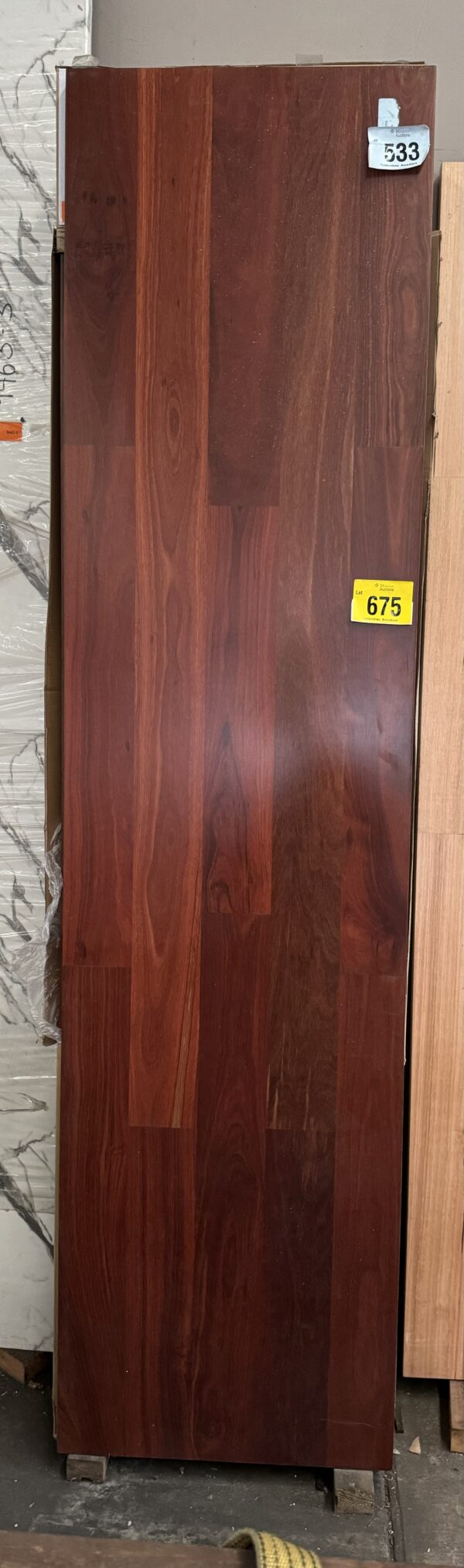 Jarrah Engineered pre-finished Hardwood Benchtop 2440x620x35mm 9923-3 (3mm veneer with pine substrate)