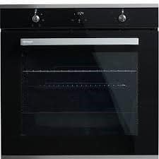 Omega 600mm Stainless steel and black glass Electric multifunction oven OBO691TGG